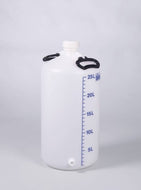 Vorratsflasche mit Gewindestutzen, HDPE, 25l, m.V.