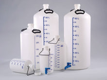 Vorratsflasche mit Gewindestutzen, HDPE, 25l, m.V.