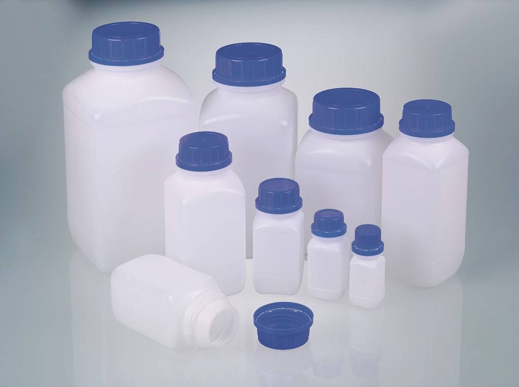 Weithals-Chemikalienflasche UN, HDPE, 1500ml, m.V.