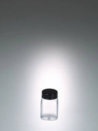 Weithalsdose vierkant, PVC transp., 50 ml, m.V.