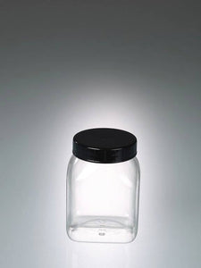 Weithalsdose vierkant, PETG glasklar, 500 ml, m.V.