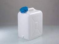 Weithalskanister m. Gewindestutz., HDPE, 30l, m.V.
